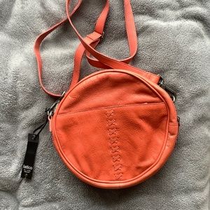 NWT Latico Round Crossbody shoulder handbag soft Orange